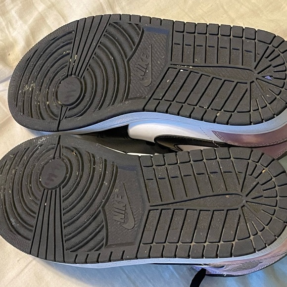 Nike Mens Air Jordan Sneakers - Black and Purple - Picture 3 of 5